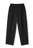 KND(ケイエンド) NYLON 2WAY WIDE CURVE FIT BANDING PANTS BLACK