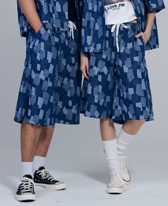 FM91.02 (エフエム91.02) PATCH DENIM PANTS