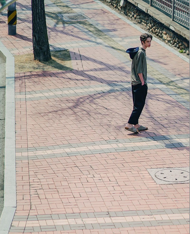 UNDERBASE(アンダーベース) CHILLER POCKET SWEAT SLEEVE KHAKI ISST9086