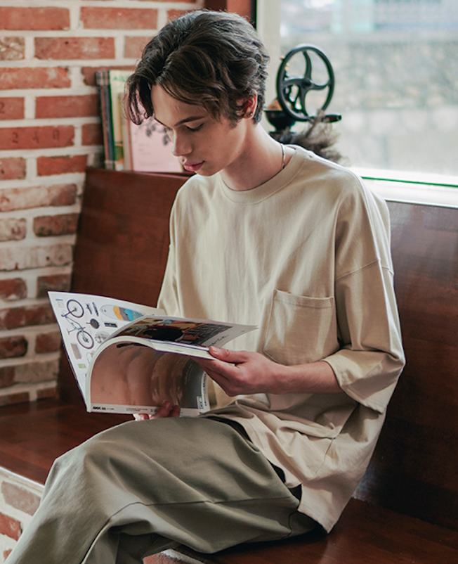 UNDERBASE(アンダーベース) CHILLER POCKET SWEAT SLEEVE LIGHT GRAY ISST9086