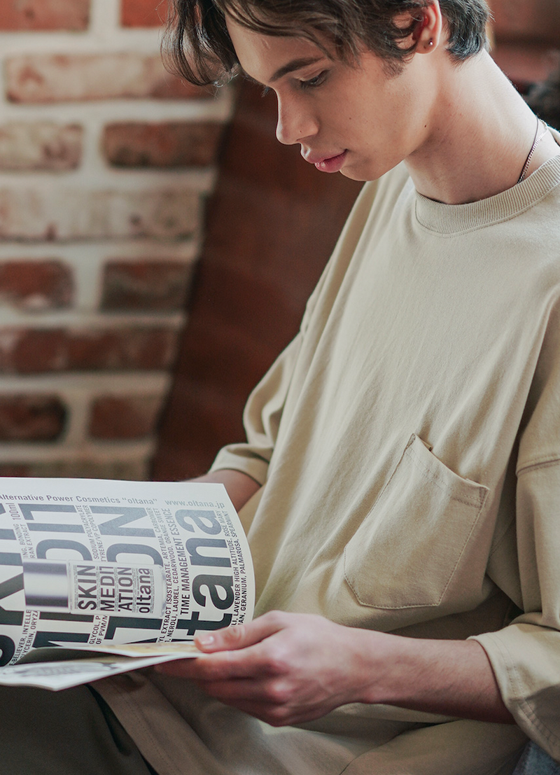 UNDERBASE(アンダーベース) CHILLER POCKET SWEAT SLEEVE LIGHT GRAY ISST9086