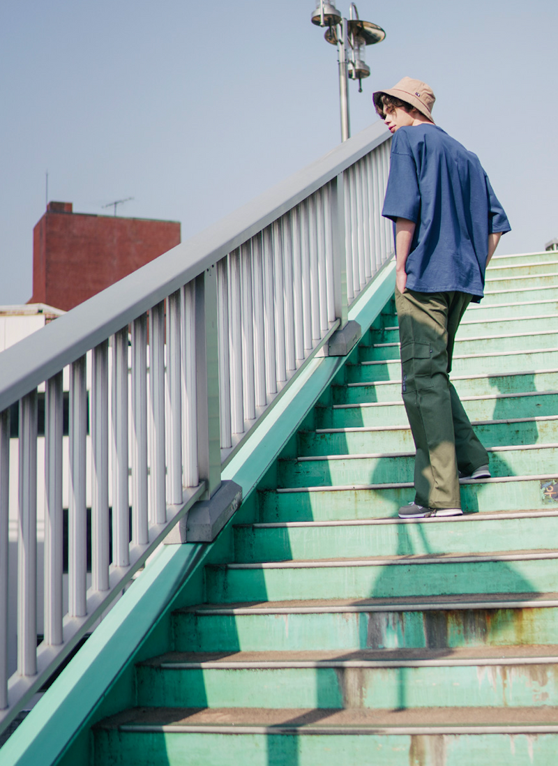 UNDERBASE(アンダーベース) CHILLER POCKET SWEAT SLEEVE NAVY ISST9086