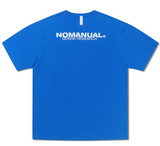 NOMANUAL(ノーマニュアル) D-R LOGO T-SHIRT - COBALT