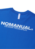 NOMANUAL(ノーマニュアル) D-R LOGO T-SHIRT - COBALT