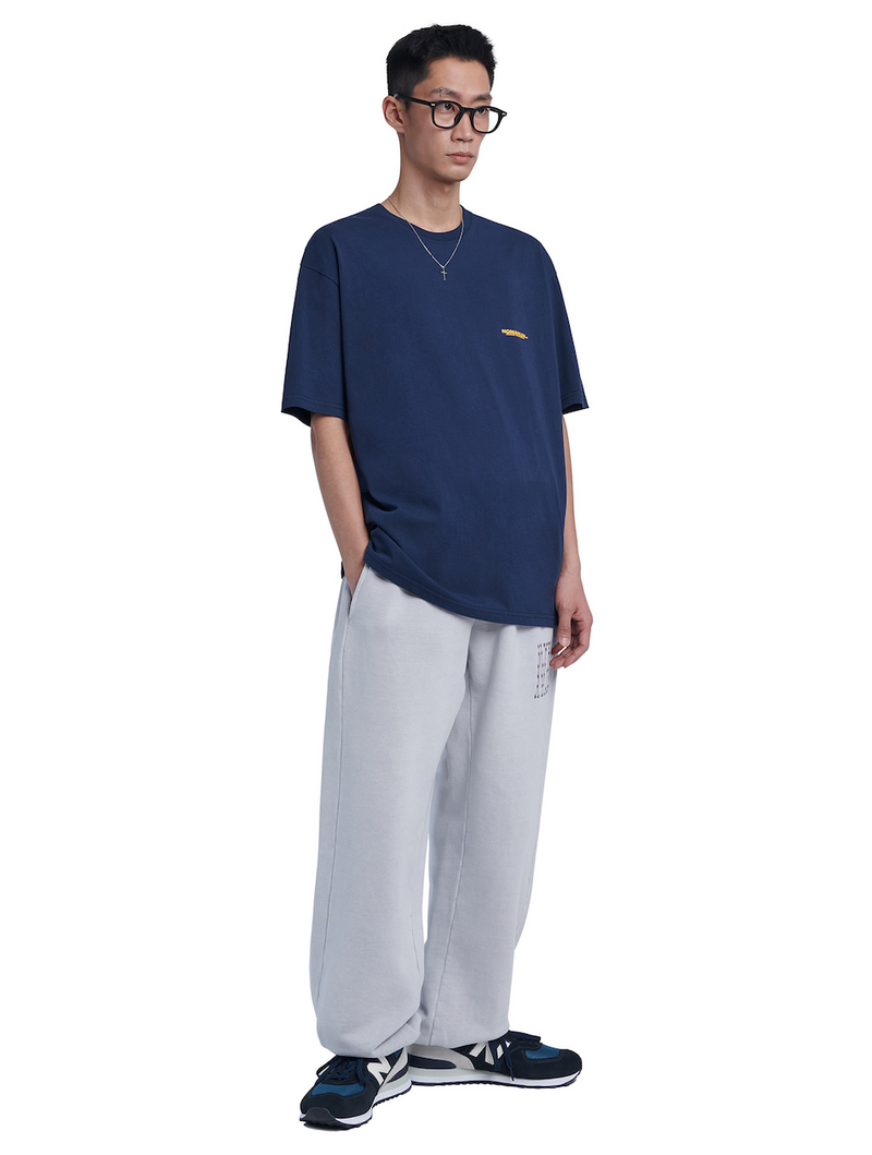 NOMANUAL(ノーマニュアル) D-R LOGO T-SHIRT - DARK NAVY