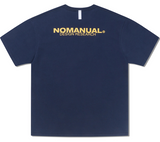 NOMANUAL(ノーマニュアル) D-R LOGO T-SHIRT - DARK NAVY