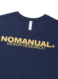 NOMANUAL(ノーマニュアル) D-R LOGO T-SHIRT - DARK NAVY