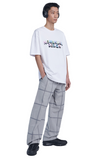 NOMANUAL(ノーマニュアル) SQR LINE PANTS - GRAY