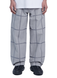 NOMANUAL(ノーマニュアル) SQR LINE PANTS - GRAY