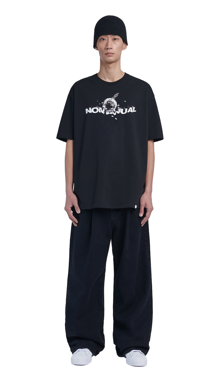 NOMANUAL(ノーマニュアル) DEMOLITION T-SHIRT - BLACK