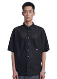 NOMANUAL(ノーマニュアル) MESH SHORT SLEEVE SHIRTS - BLACK