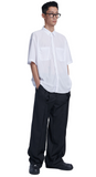 NOMANUAL(ノーマニュアル) MESH SHORT SLEEVE SHIRTS - WHITE