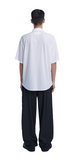 NOMANUAL(ノーマニュアル) MESH SHORT SLEEVE SHIRTS - WHITE