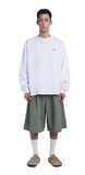 NOMANUAL(ノーマニュアル) NM BLOCK LONG SLEEVE - WHITE