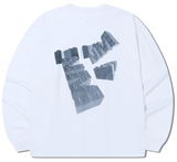 NOMANUAL(ノーマニュアル) NM BLOCK LONG SLEEVE - WHITE