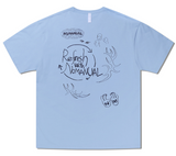 NOMANUAL(ノーマニュアル)  FREE DRAWING T-SHIRT - SKYBLUE
