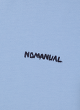 NOMANUAL(ノーマニュアル)  FREE DRAWING T-SHIRT - SKYBLUE