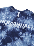 NOMANUAL(ノーマニュアル) D.R LOGO TIE DYE T-SHIRT - NAVY