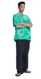 NOMANUAL(ノーマニュアル)  D.R LOGO TIE DYE T-SHIRT - GREEN