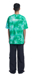 NOMANUAL(ノーマニュアル)  D.R LOGO TIE DYE T-SHIRT - GREEN
