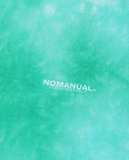 NOMANUAL(ノーマニュアル)  D.R LOGO TIE DYE T-SHIRT - GREEN