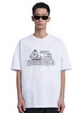 NOMANUAL(ノーマニュアル) NM FRIENDS T-SHIRT - WHITE