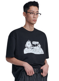 NOMANUAL(ノーマニュアル) NM FRIENDS T-SHIRT - BLACK