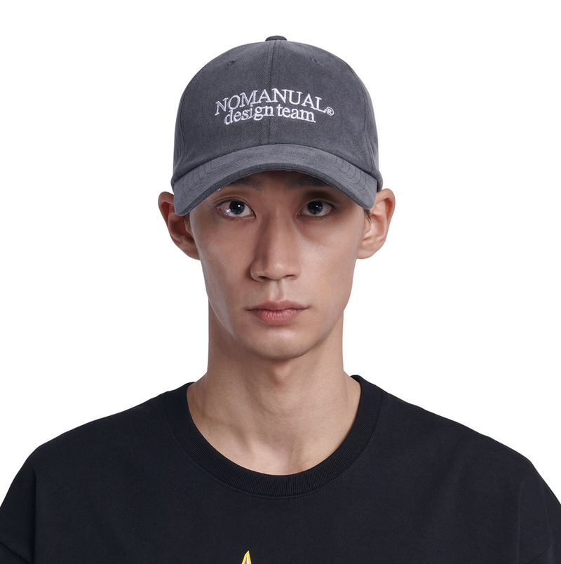 NOMANUAL(ノーマニュアル) P.DYED DT BALL CAP - CHARCOAL