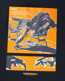 NOMANUAL(ノーマニュアル)  N.M.D T-SHIRT - BLACK
