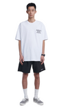 NOMANUAL(ノーマニュアル)  DOODLE LOGO T-SHIRT - WHITE