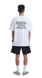 NOMANUAL(ノーマニュアル)  DOODLE LOGO T-SHIRT - WHITE