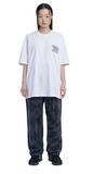NOMANUAL(ノーマニュアル)  DOODLE LOGO T-SHIRT - WHITE