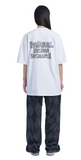 NOMANUAL(ノーマニュアル)  DOODLE LOGO T-SHIRT - WHITE