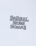 NOMANUAL(ノーマニュアル)  DOODLE LOGO T-SHIRT - WHITE