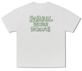 NOMANUAL(ノーマニュアル)  DOODLE LOGO T-SHIRT - CREAM