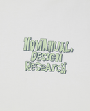 NOMANUAL(ノーマニュアル)  DOODLE LOGO T-SHIRT - CREAM