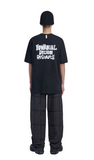 NOMANUAL(ノーマニュアル)  DOODLE LOGO T-SHIRT - BLACK