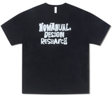 NOMANUAL(ノーマニュアル)  DOODLE LOGO T-SHIRT - BLACK