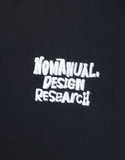 NOMANUAL(ノーマニュアル)  DOODLE LOGO T-SHIRT - BLACK