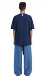 NOMANUAL(ノーマニュアル)  3T ARCH LOGO T-SHIRT - DARK NAVY