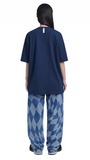 NOMANUAL(ノーマニュアル)  3T ARCH LOGO T-SHIRT - DARK NAVY
