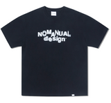 NOMANUAL(ノーマニュアル) MOTION GRAPHIC T-SHIRT - BLACK