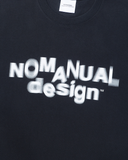 NOMANUAL(ノーマニュアル) MOTION GRAPHIC T-SHIRT - BLACK