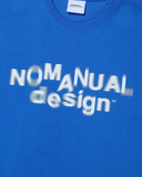 NOMANUAL(ノーマニュアル)  MOTION GRAPHIC T-SHIRT - COBALT