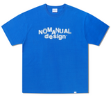 NOMANUAL(ノーマニュアル)  MOTION GRAPHIC T-SHIRT - COBALT