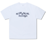 NOMANUAL(ノーマニュアル)  MOTION GRAPHIC T-SHIRT - WHITE