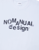 NOMANUAL(ノーマニュアル)  MOTION GRAPHIC T-SHIRT - WHITE