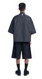 NOMANUAL(ノーマニュアル) NM BOX HALF SHIRTS - CHARCOAL