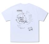 NOMANUAL(ノーマニュアル) FREE DRAWING T-SHIRT - WHITEピー