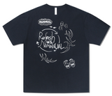 NOMANUAL(ノーマニュアル) FREE DRAWING T-SHIRT - BLACK